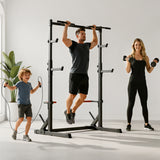 Squat Demi-Rack avec Barre de Traction