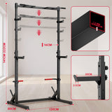 Squat Demi-Rack avec Barre de Traction