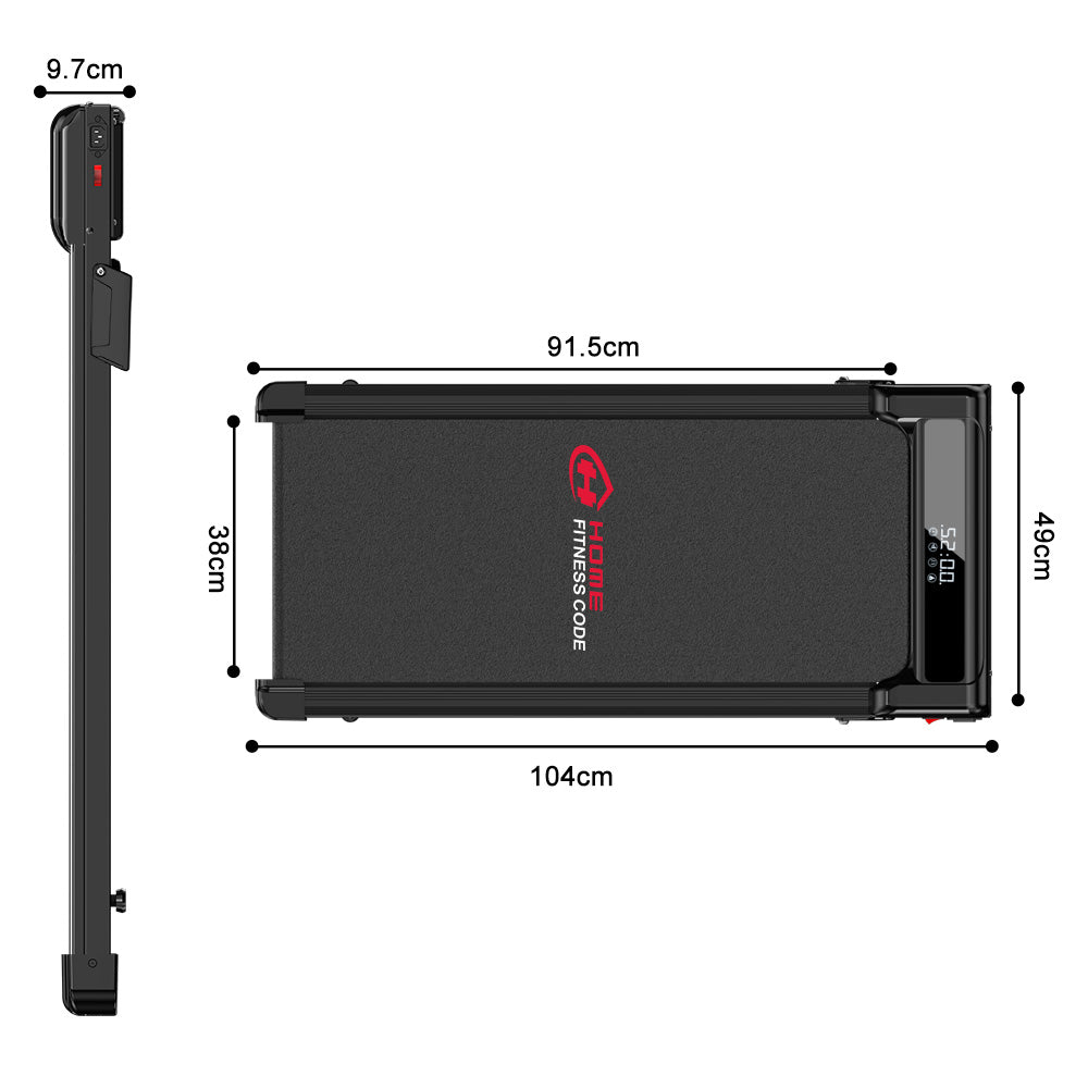 Tapis de Course Z3 avec Moteur Sans Balais, Vitesse 1-6 km/h, 5% Inclinaison Manuelle