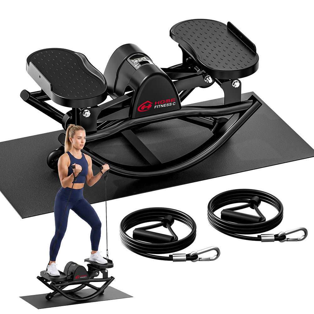 Stepper en Forme de U, avec Bandes de Résistance et Tapis Antidérapant