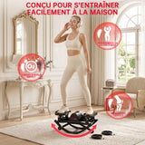 Stepper en Forme de U, avec Bandes de Résistance et Tapis Antidérapant