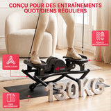 Stepper en Forme de U, avec Bandes de Résistance et Tapis Antidérapant