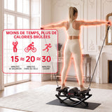Stepper en Forme de U, avec Bandes de Résistance et Tapis Antidérapant