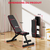 Banc D'entraînement Pliable B1, Dossier Réglable